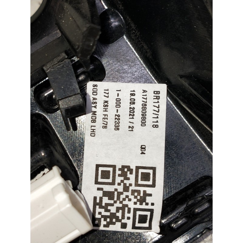 Recambio de rejilla aireadora para mercedes clase a (bm 177) a 200 d (177.012) referencia OEM IAM A1776809800  