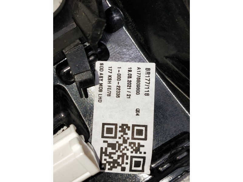 Recambio de rejilla aireadora para mercedes clase a (bm 177) a 200 d (177.012) referencia OEM IAM A1776809800  