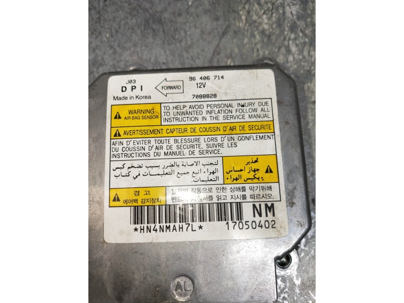 Recambio de centralita airbag para daewoo lacetti se referencia OEM IAM 96406714  