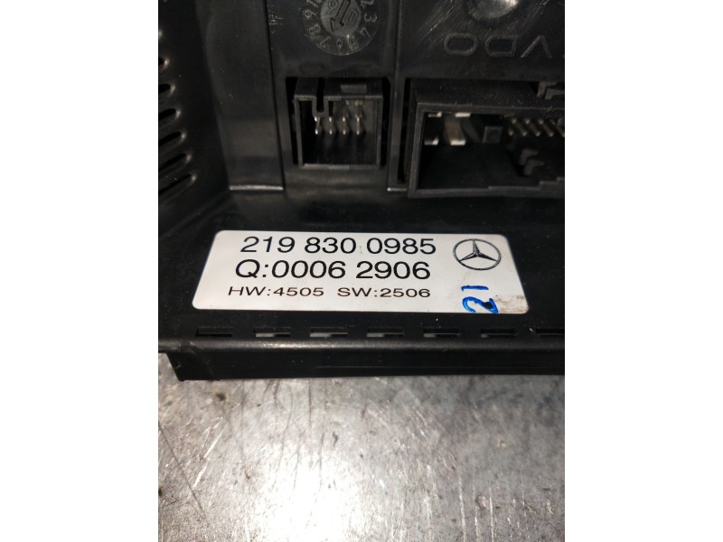 Recambio de mando calefaccion / aire acondicionado para mercedes clase cls (w219) 350 cgi (219.357) referencia OEM IAM 219830098