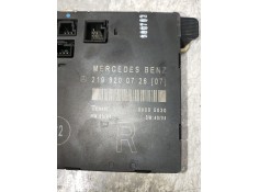 Recambio de modulo electronico para mercedes clase cls (w219) 350 cgi (219.357) referencia OEM IAM 2198200726   2