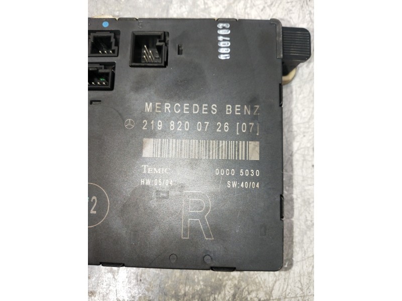Recambio de modulo electronico para mercedes clase cls (w219) 350 cgi (219.357) referencia OEM IAM 2198200726  