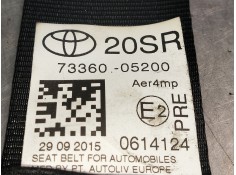 Recambio de juego cinturones trasero para toyota avensis advance referencia OEM IAM 7336005200 0614124 4P 2