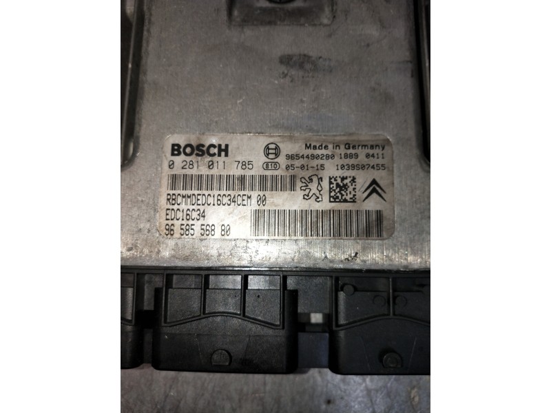 Recambio de centralita motor uce para citroen c3 hdi 70 furio referencia OEM IAM 0281011785 9658556880 