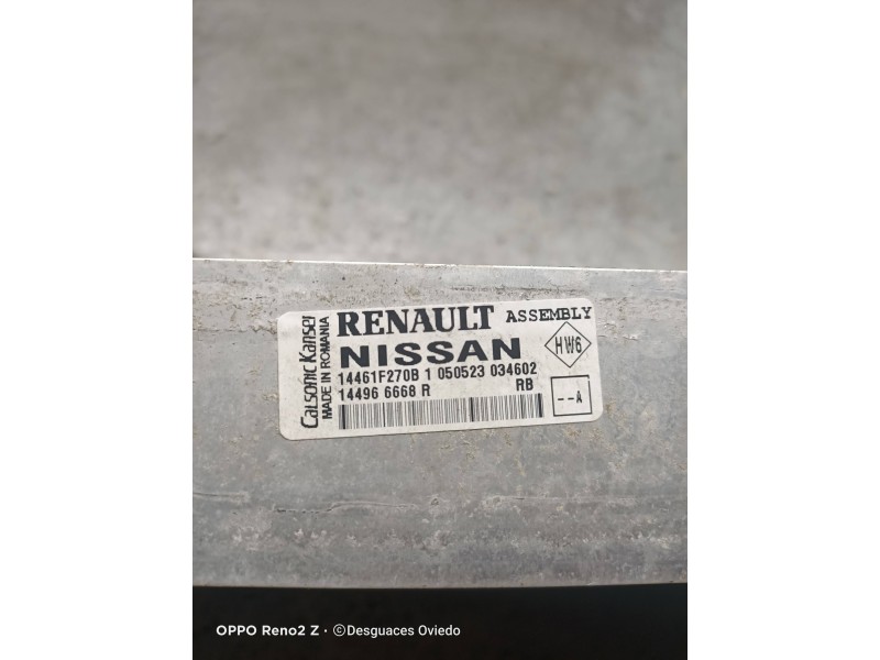 Recambio de intercooler para renault captur ii 1.0 referencia OEM IAM 14461F270B 144966668R 050523034602