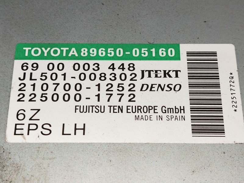 Recambio de centralita motor uce para toyota avensis advance referencia OEM IAM 6900003448 JL501008302 2107001252