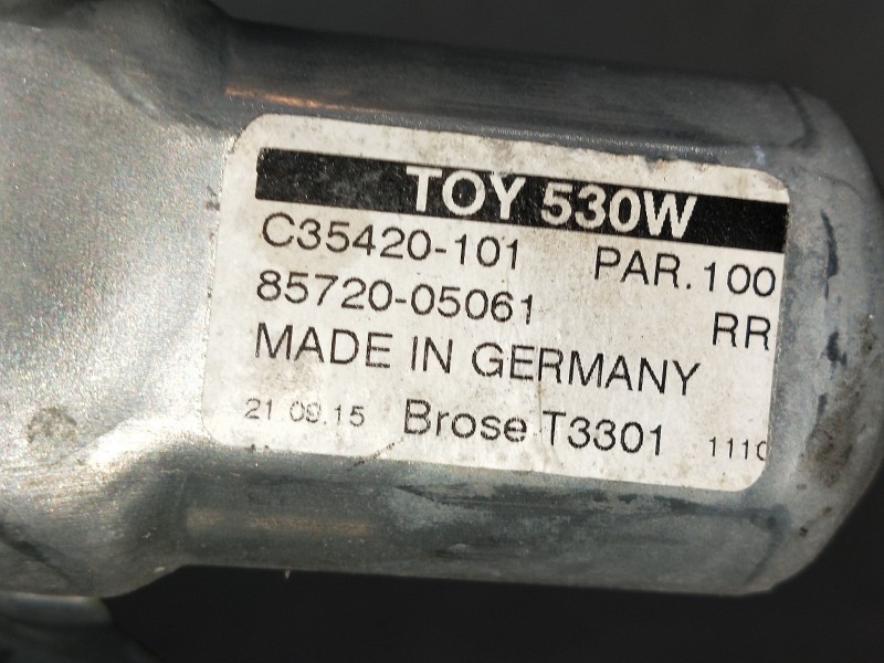 Recambio de elevalunas trasero izquierdo para toyota avensis advance referencia OEM IAM 8572005061 C35420101 4P