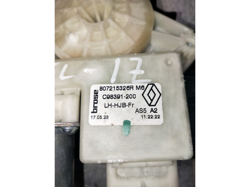 Recambio de elevalunas delantero izquierdo para renault captur ii 1.0 referencia OEM IAM 807215326R  5P