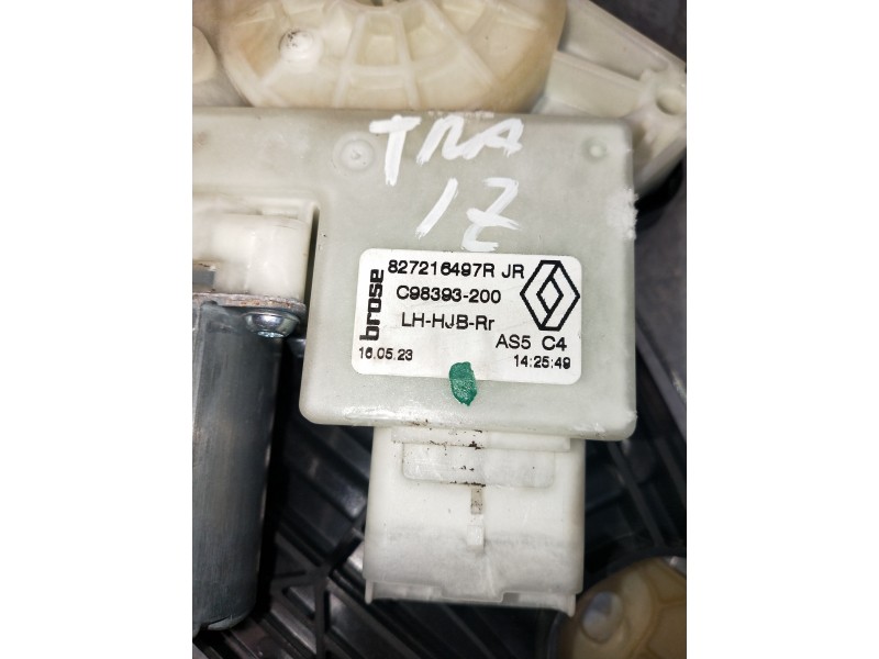 Recambio de elevalunas trasero izquierdo para renault captur ii 1.0 referencia OEM IAM 827216497R  5P
