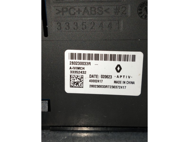 Recambio de modulo electronico para renault captur ii 1.0 referencia OEM IAM 280230033R 33352432 TOMA USB