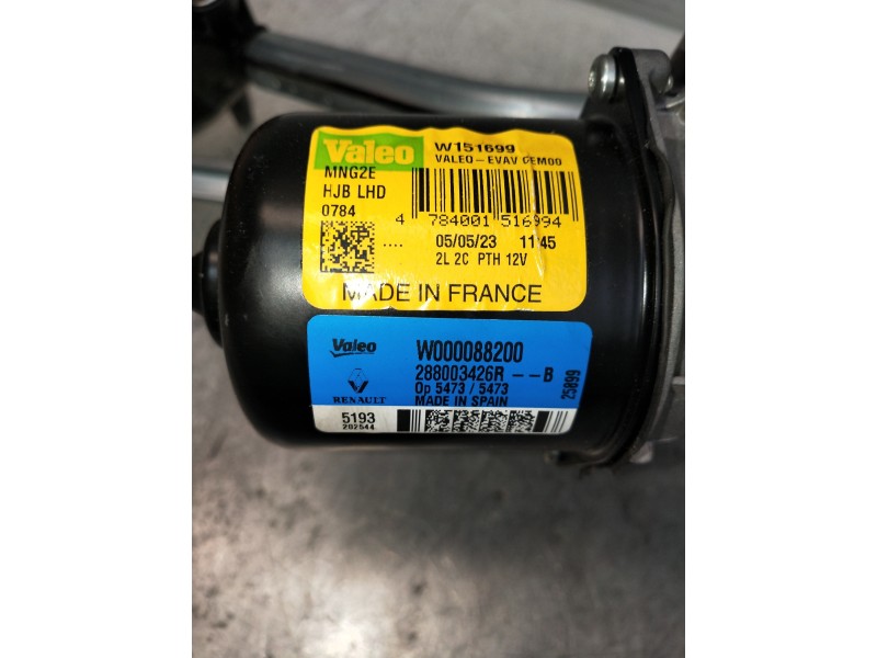 Recambio de motor limpia delantero para renault captur ii 1.0 referencia OEM IAM W000088200 288003426R 