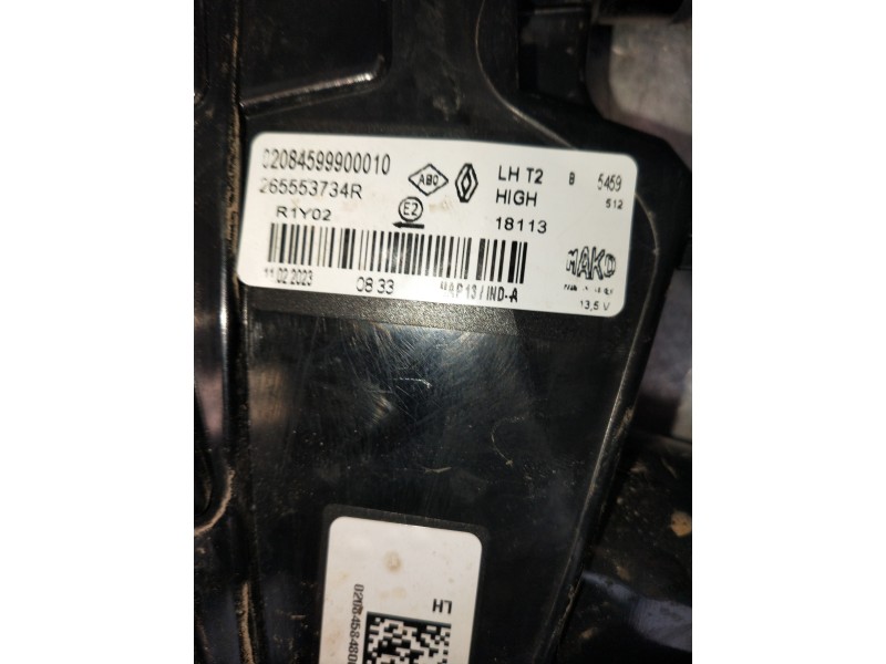 Recambio de piloto trasero izquierdo interior para renault captur ii 1.0 referencia OEM IAM 265553734R  