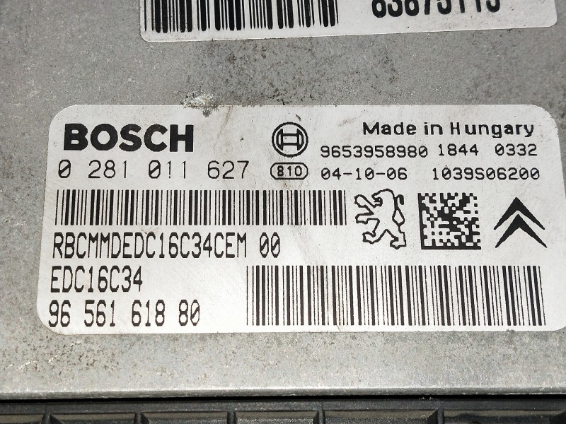 Recambio de centralita motor uce para peugeot 307 break / sw (s1) break xt referencia OEM IAM 9656161880 0281011627 9653958980