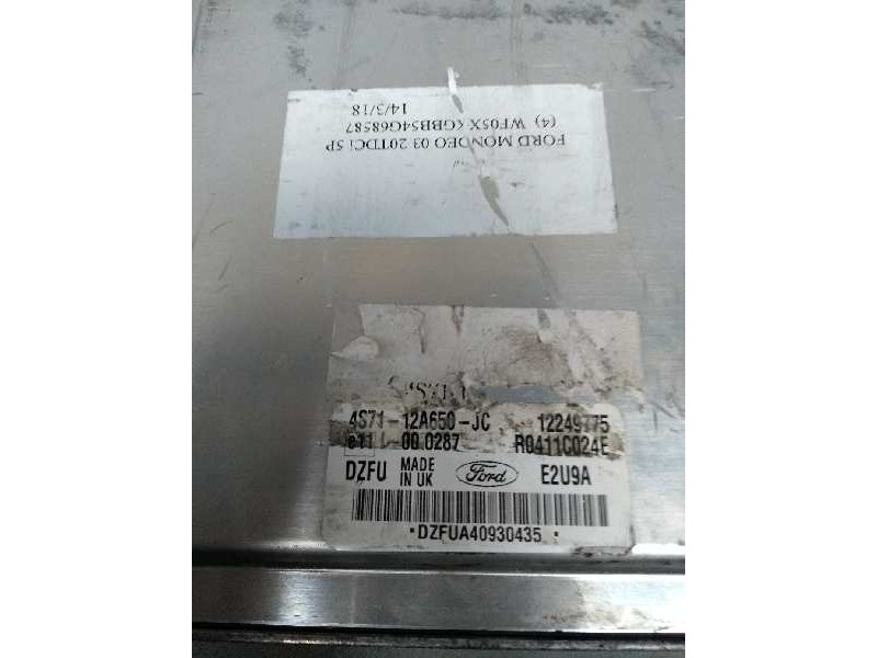 Recambio de centralita motor uce para ford mondeo berlina (ge) 2.0 tdci cat referencia OEM IAM R0411C024E 4S7112A650JC 12249775 