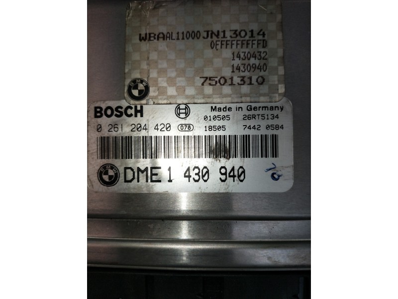 Recambio de centralita motor uce para bmw serie 3 berlina (e46) 316i referencia OEM IAM 0261204420 1430940 