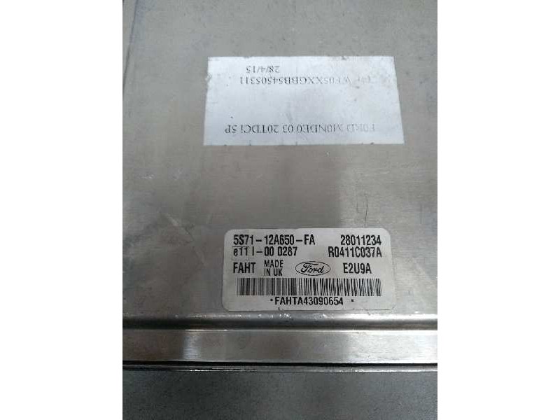 Recambio de centralita motor uce para ford mondeo berlina (ge) 2.0 tdci cat referencia OEM IAM R0411C037A 5S7112A650FA 28011234 
