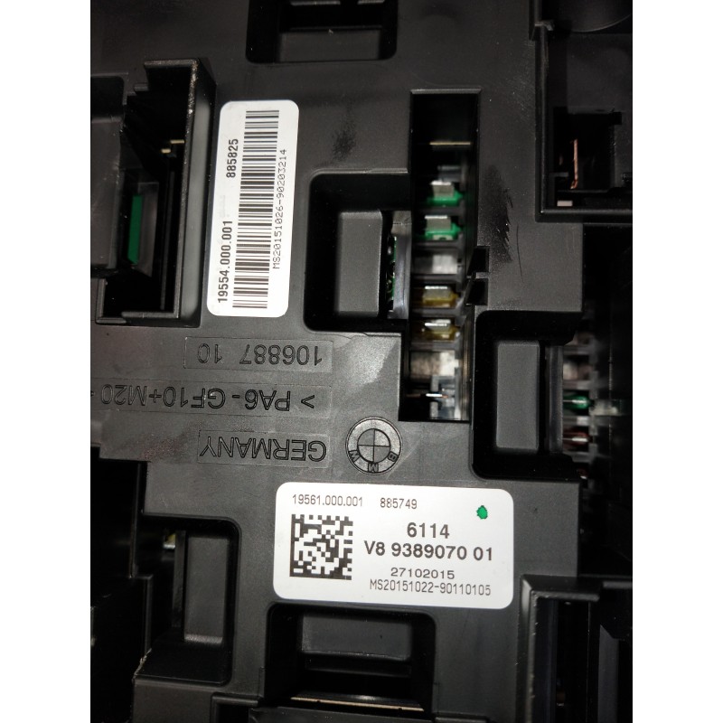 Recambio de caja reles / fusibles para bmw serie 3 gran turismo (f34) 318d referencia OEM IAM V8938907001 19561000001 27102015