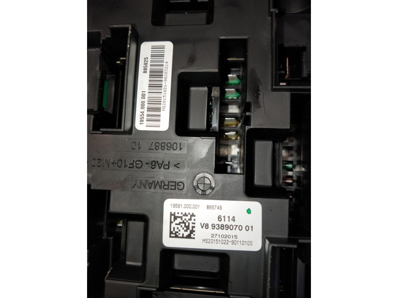 Recambio de caja reles / fusibles para bmw serie 3 gran turismo (f34) 318d referencia OEM IAM V8938907001 19561000001 27102015