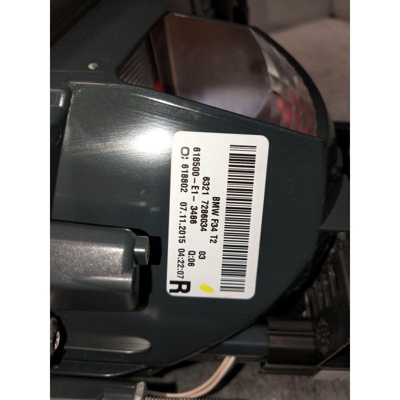 Recambio de piloto trasero derecho interior para bmw serie 3 gran turismo (f34) 318d referencia OEM IAM 618500E13488 63217286034