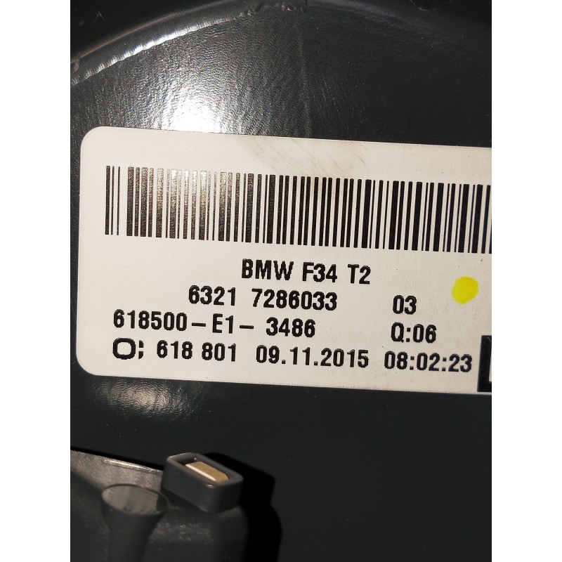 Recambio de piloto trasero izquierdo interior para bmw serie 3 gran turismo (f34) 318d referencia OEM IAM 63217286033  