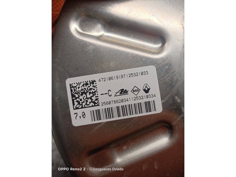 Recambio de servofreno para renault captur ii 1.0 referencia OEM IAM 472106191RT 256078620341 