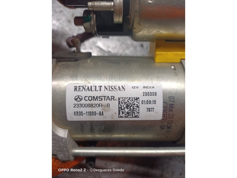 Recambio de motor arranque para renault captur ii 1.0 referencia OEM IAM 233008820RB KR3S11000AA 