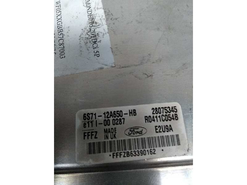 Recambio de centralita motor uce para ford mondeo berlina (ge) 2.0 tdci cat referencia OEM IAM R0411C054B 6S7112A650HB 28075345 