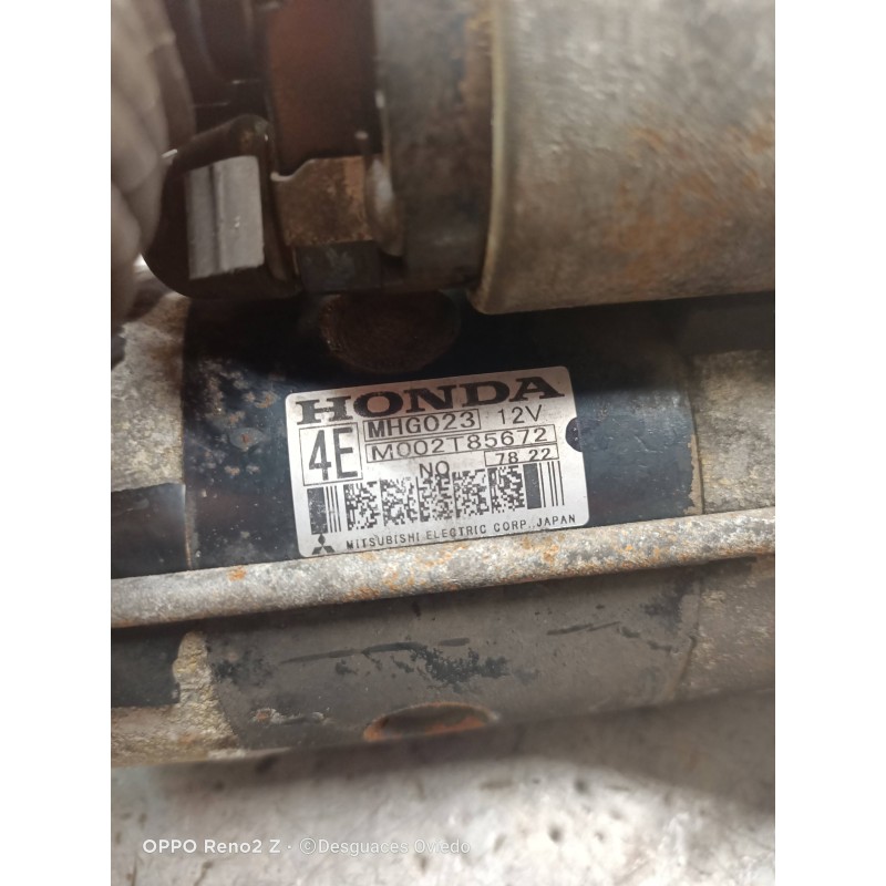 Recambio de motor arranque para honda accord berlina (cl/cn) 2.2i ctdi executive referencia OEM IAM M002T85672 MHG023 