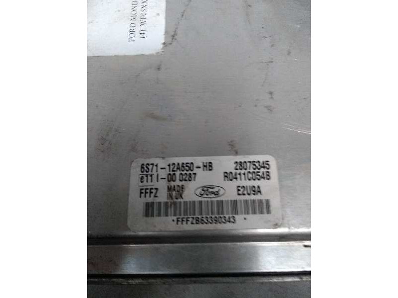 Recambio de centralita motor uce para ford mondeo berlina (ge) 2.0 tdci cat referencia OEM IAM R0411C054B 6S7112A650HB 28075345 