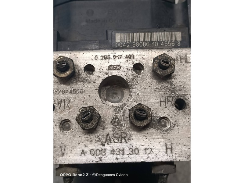 Recambio de abs para mercedes clase c (w202) berlina 240 (202.026) referencia OEM IAM A0034313012 0265217401 
