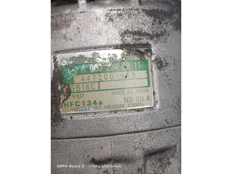 Recambio de compresor aire acondicionado para mercedes clase c (w202) berlina 240 (202.026) referencia OEM IAM A0002340911 44720