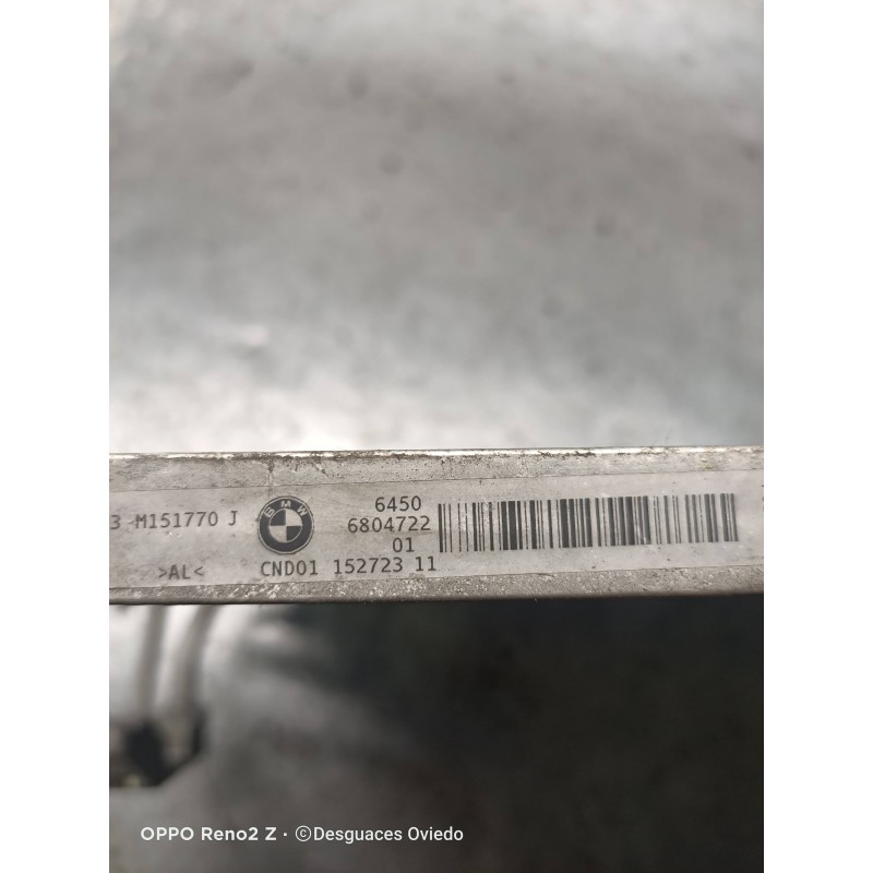 Recambio de condensador / radiador aire acondicionado para bmw serie 3 gran turismo (f34) 318d referencia OEM IAM 6804722  