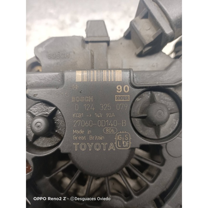 Recambio de alternador para toyota avensis berlina (t25) 1.8 sol sedán (4-ptas.) referencia OEM IAM 0124325079 270600D140B 