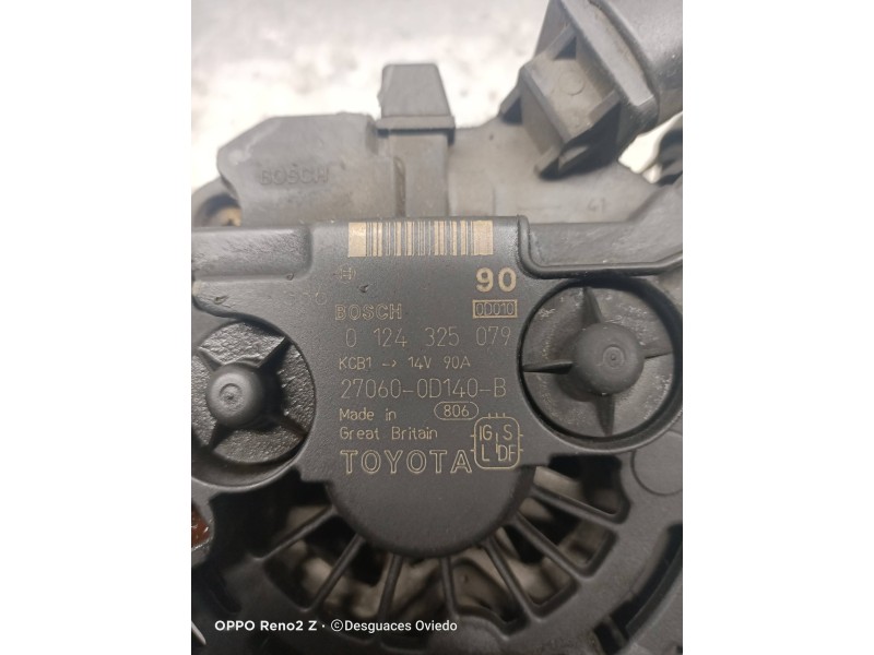 Recambio de alternador para toyota avensis berlina (t25) 1.8 sol sedán (4-ptas.) referencia OEM IAM 0124325079 270600D140B 