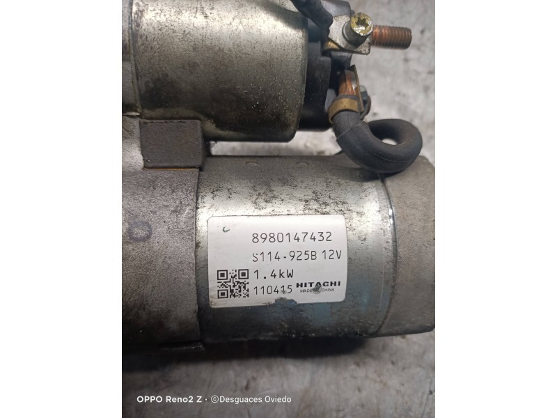 Recambio de motor arranque para opel astra j lim. enjoy referencia OEM IAM 8980147432 S114925B 