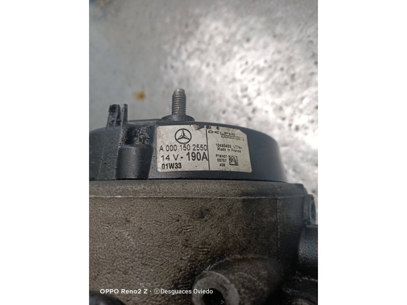 Recambio de alternador para mercedes clase c (w203) berlina 220 cdi (203.006) referencia OEM IAM A0001502550 10480408 