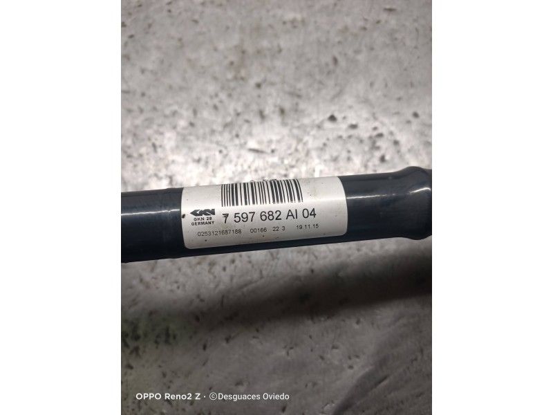 Recambio de transmision trasera derecha para bmw serie 3 gran turismo (f34) 318d referencia OEM IAM 7597682AI04  