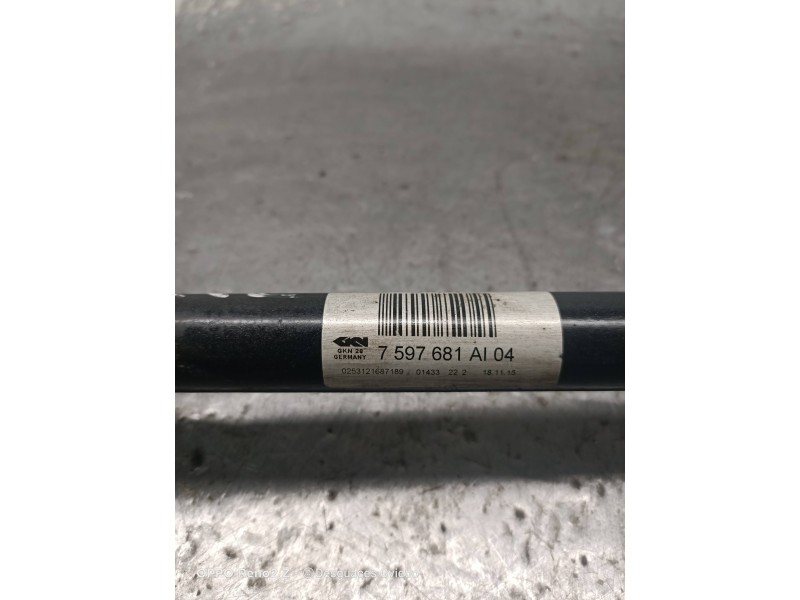 Recambio de transmision trasera izquierda para bmw serie 3 gran turismo (f34) 318d referencia OEM IAM 7597681AI04  