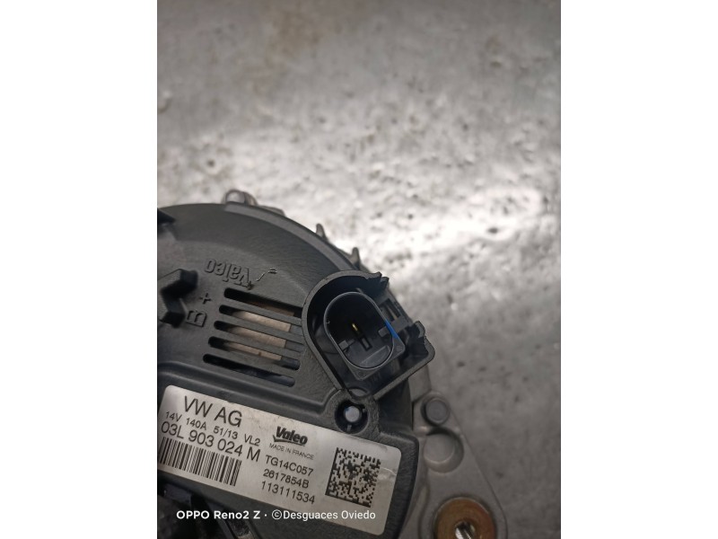 Recambio de alternador para volkswagen caddy ka/kb (2c) combi bluemotion referencia OEM IAM 03L903024M TG14C057 2617854B