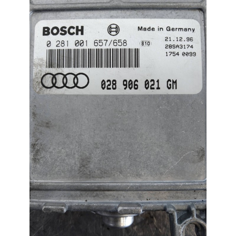 Recambio de centralita motor uce para audi a4 berlina (b5) 1.9 tdi referencia OEM IAM 0281001657 0281001658 028906021GM
