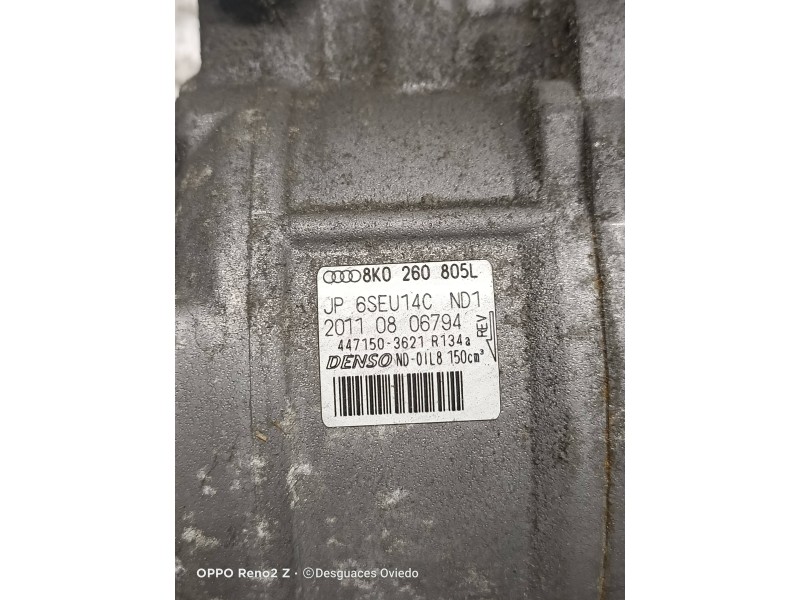 Recambio de compresor aire acondicionado para audi a4 ber. (b8) s line sportpaket / plus referencia OEM IAM 8K0260805L 447150362