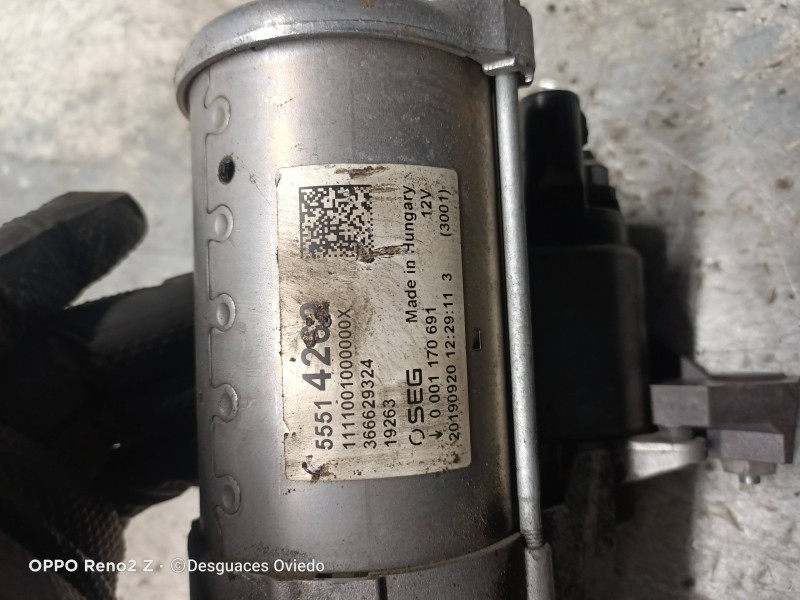 Recambio de motor arranque para opel astra k lim. 5türig 1.2 referencia OEM IAM 366629324 55514262 