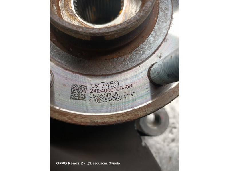 Recambio de mangueta delantera derecha para opel astra k lim. 5türig 1.2 referencia OEM IAM 13517459  