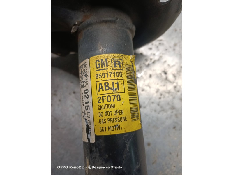 Recambio de amortiguador delantero derecho para chevrolet aveo berlina hatchback lt referencia OEM IAM 95917155  