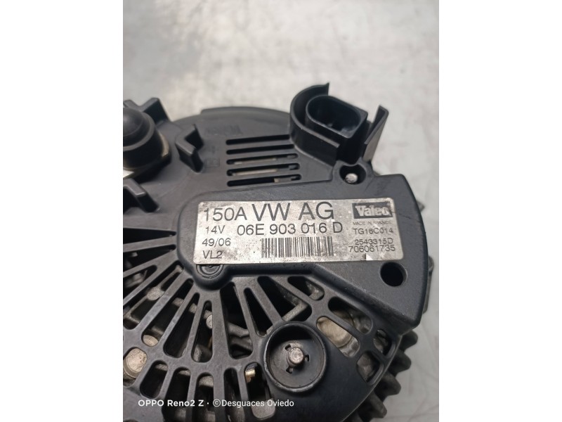 Recambio de alternador para audi a6 berlina (4f2) 2.0 tfsi referencia OEM IAM 06E903016D TG16C014 2543315D
