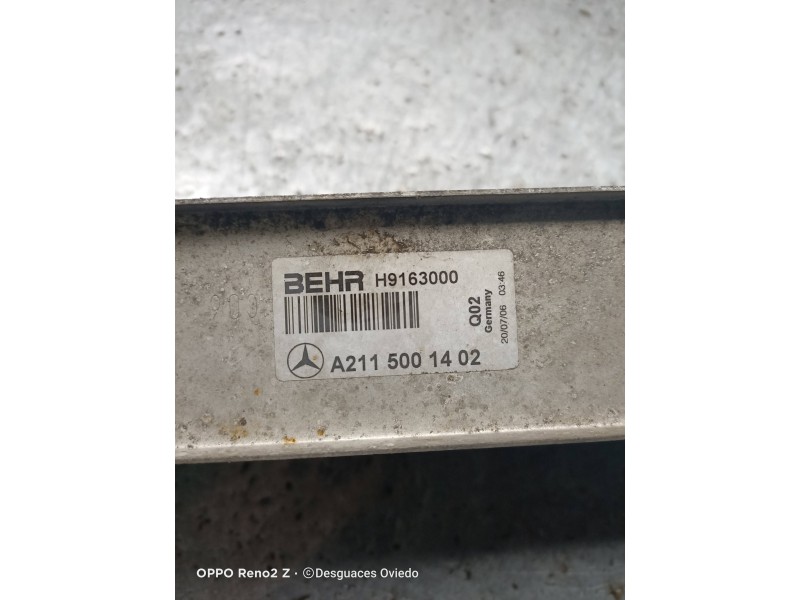 Recambio de intercooler para mercedes clase cls (w219) 350 cgi (219.357) referencia OEM IAM A2115001402  