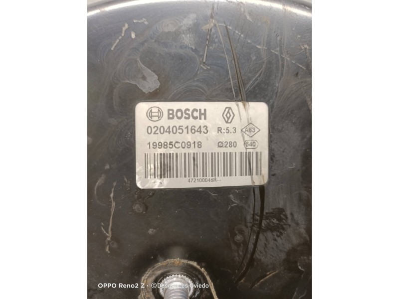 Recambio de servofreno para renault laguna coupe initiale referencia OEM IAM 0204051643 19985C0918 