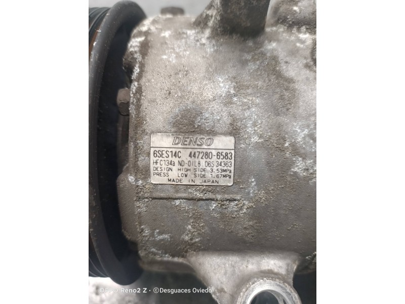 Recambio de compresor aire acondicionado para toyota avensis advance referencia OEM IAM 4472806583 6SES14C 