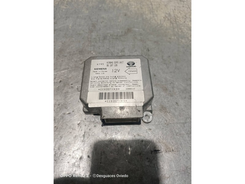 Recambio de centralita airbag para daewoo nexia gl referencia OEM IAM 96187128  