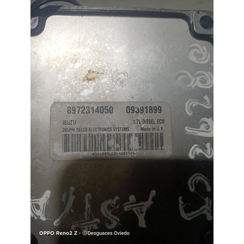 Recambio de centralita motor uce para opel astra g berlina referencia OEM IAM 8972314050  